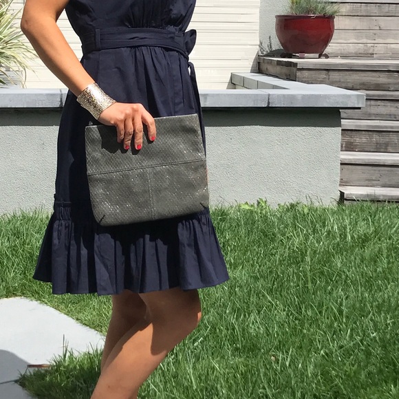 Club Monaco Handbags - Club Monaco Gray Clutch